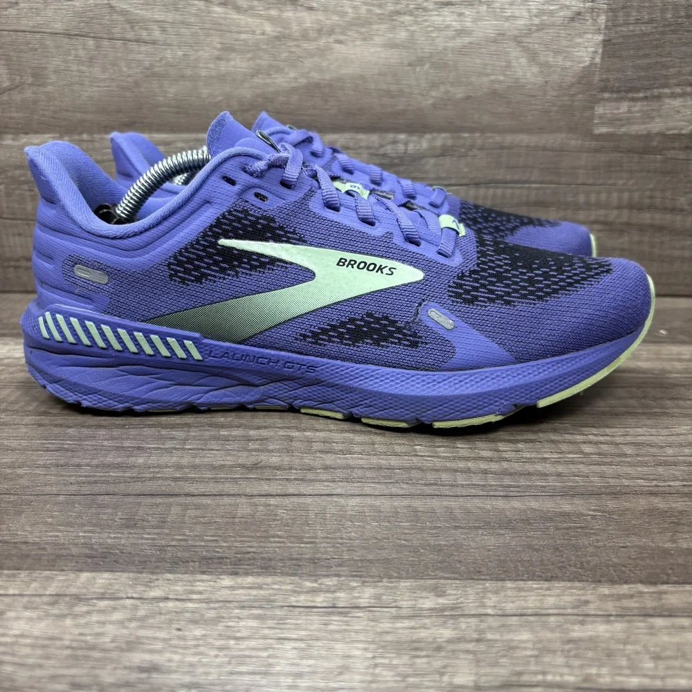 Brooks Launch GTS 9 Purple Womens US Size 8 EUR 39 1203741B525 Running Shoes